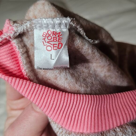 Sweet as Candy Dog Sweatshirt - Pink & Tan NWOT - Picture 2 of 6